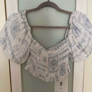Summer blue and white size S